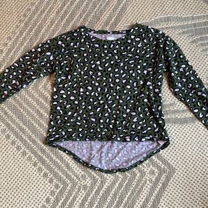 Old Navy leopard print long sleeve top